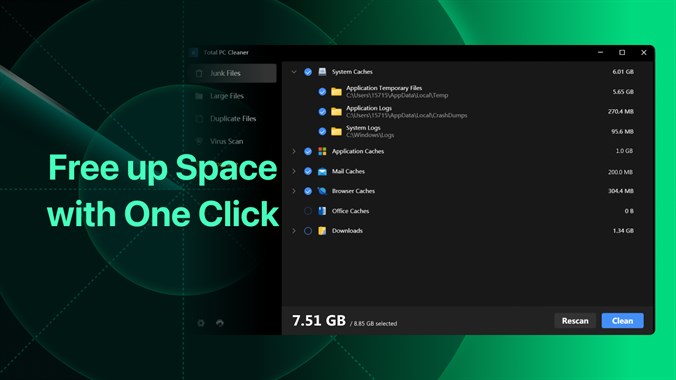 Dọn File Rác và Tối Ưu Windows 10, 11 với Total PC Cleaner