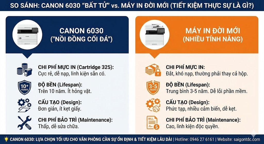 Canon 6030: Chiếc máy in "bất tử" – 10 năm vẫn chạy tốt như mới!