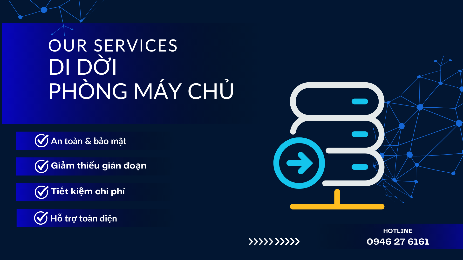 Dịch Vụ Di Dời Phòng Máy Chủ tại SaiGon TDC