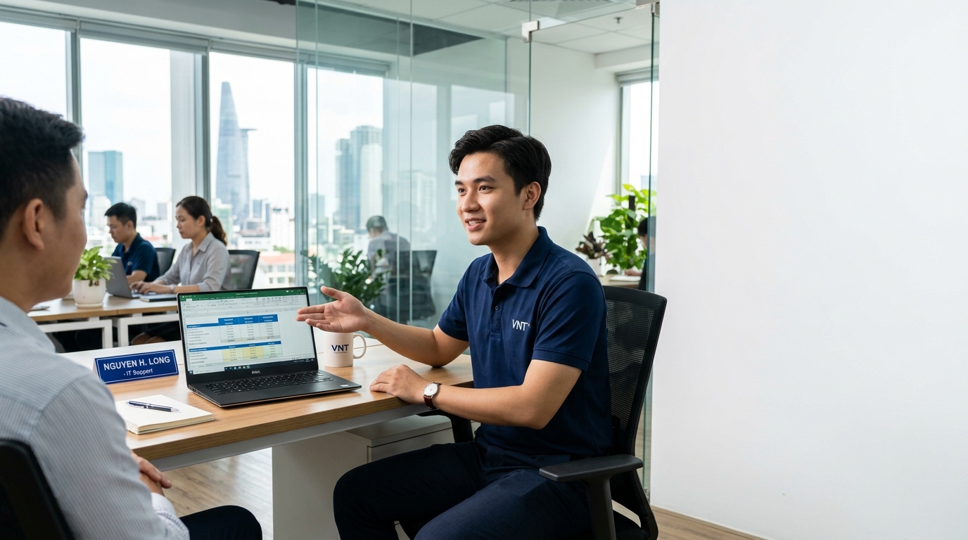 Tư vấn gói dịch vụ IT Helpdesk phù hợp cho doanh nghiệp SMB dưới 50 nhân sự tại TP.HCM