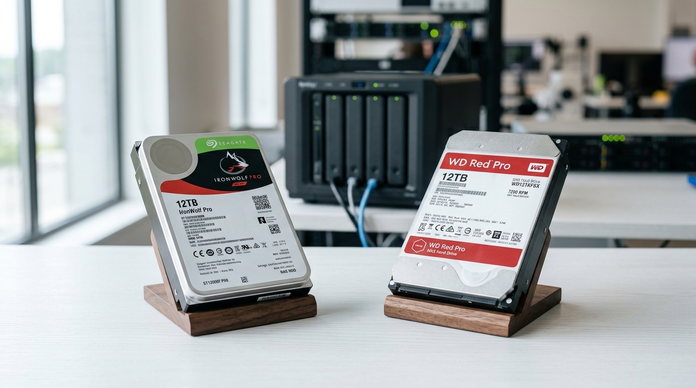 So sánh ổ cứng Seagate IronWolf Pro vs WD Red Pro cho NAS Synology - đánh giá thực tế 2026