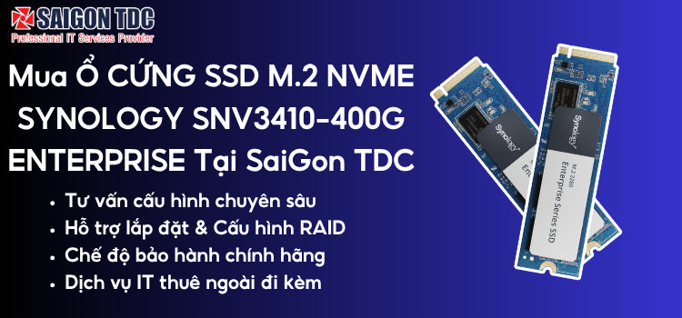 Mua Synology SNV3410-400G Tại SaiGon TDC: Lợi Ích Kép