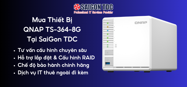 Tại Sao Nên Mua QNAP TS-364 Tại SaiGon TDC
